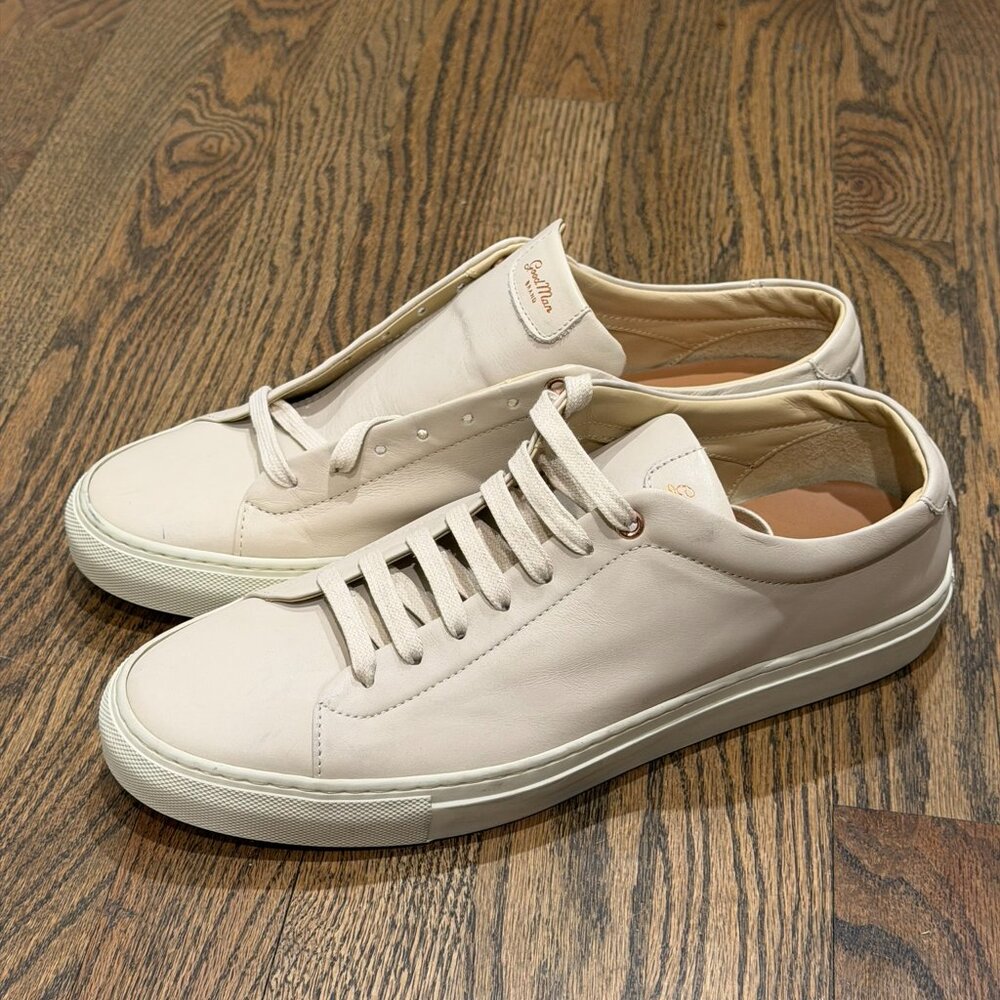 Good Man Brand 11 1/2 Legend Edge London Beige Leather Edge Italy Sneakers
